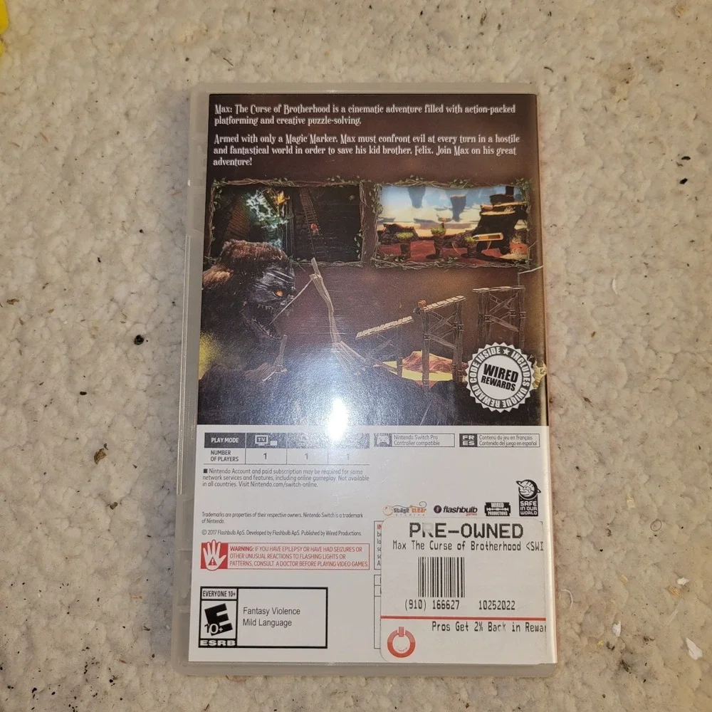 MAX [ the‎ Curse of Brotherhood ] (Nintendo Switch)